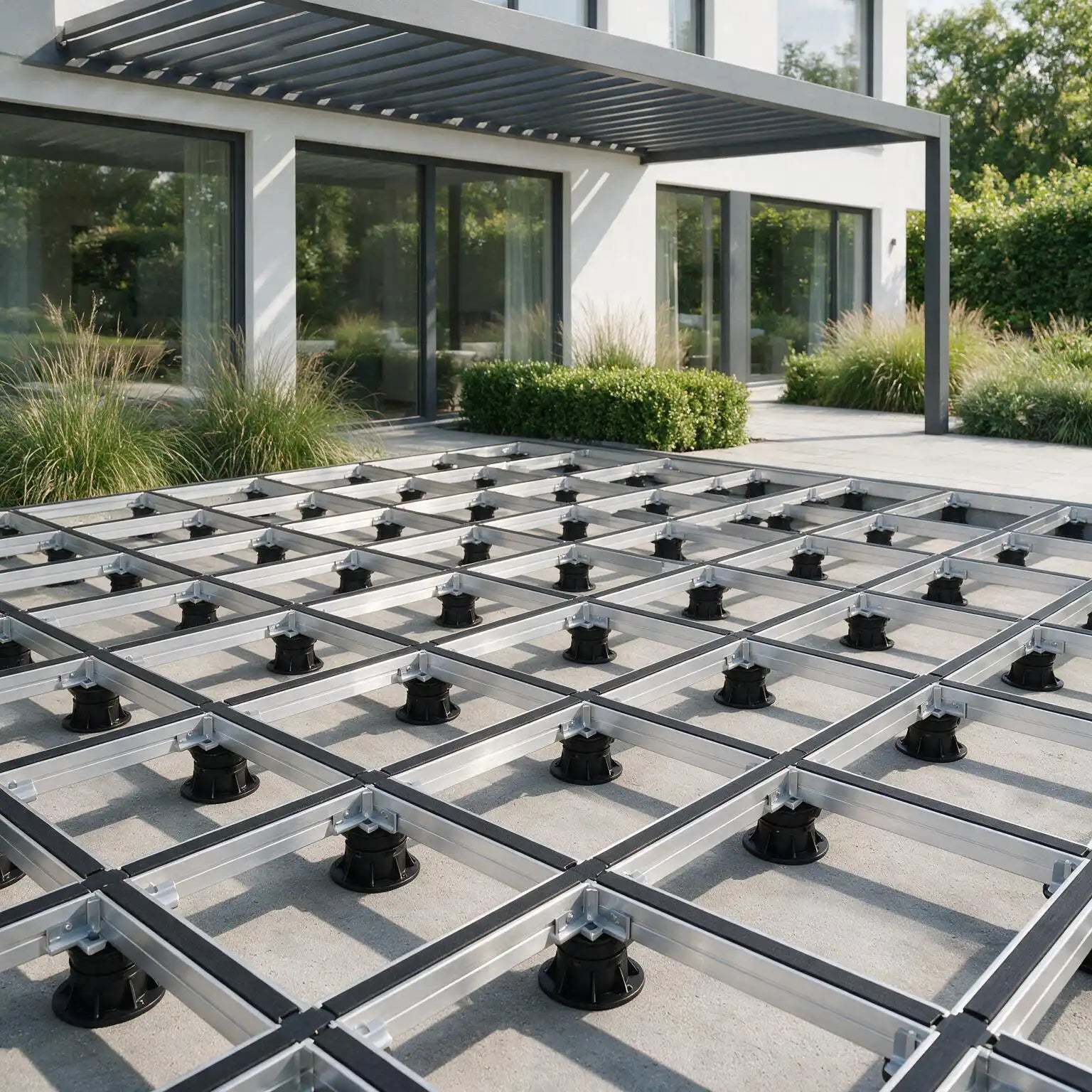 Alu-Unterkonstruktionen für Terrassenplatten