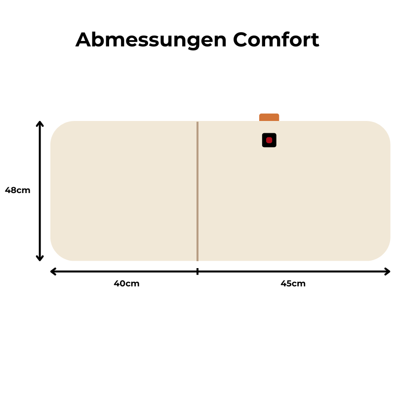 Beheizbare Sitzauflage Comfort Beige