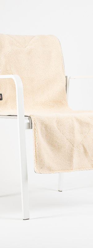 Beheizbare Wärmedecke mit Akku - Beige
