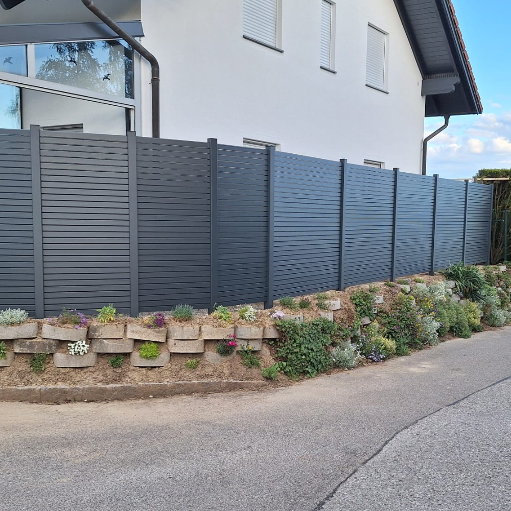 Aluminium Sichtschutzzaun Rhombus MARIO Anthrazit