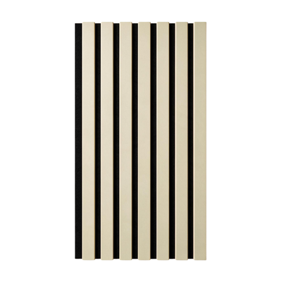 Akustikpaneel Premium Sand – Filz Schwarz 244 × 60 cm