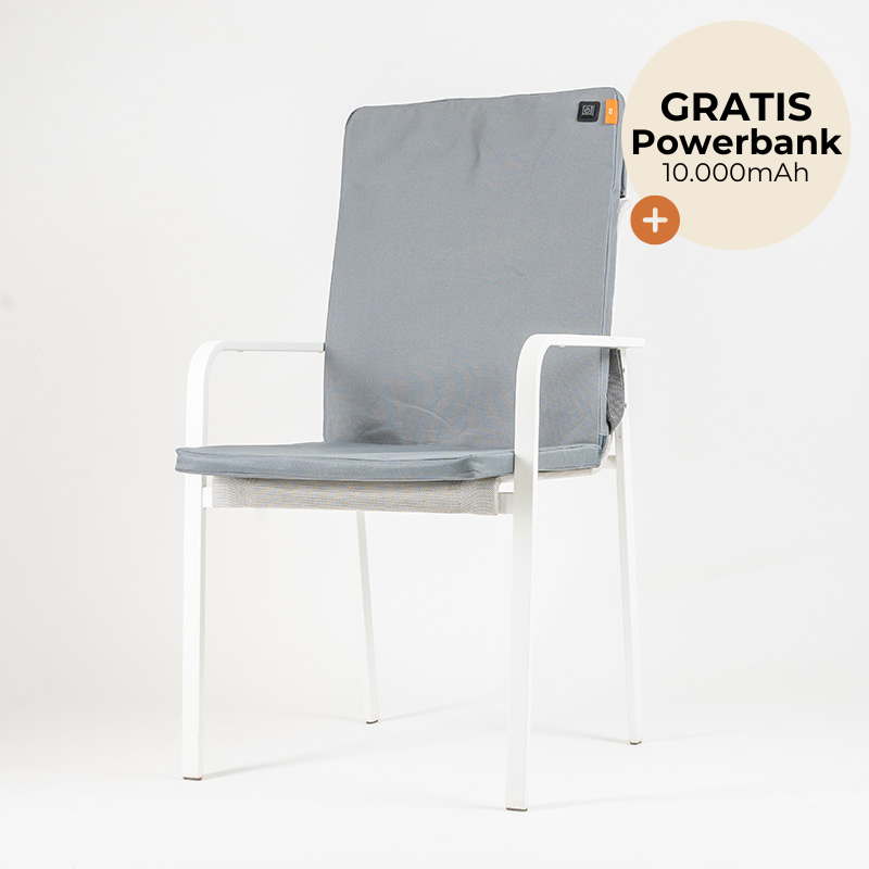 Beheizbare Sitzauflage Comfort BIG Grau