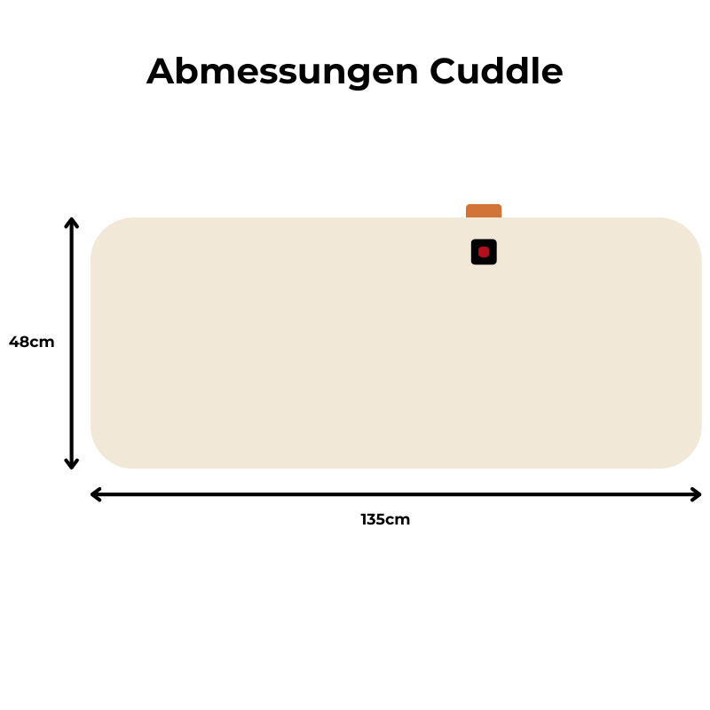 Beheizbare Wärmedecke mit Akku - Beige