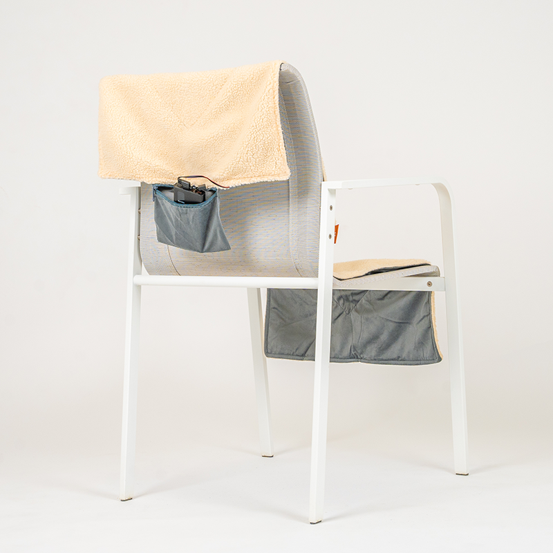 Beheizbare Wärmedecke mit Akku - Beige