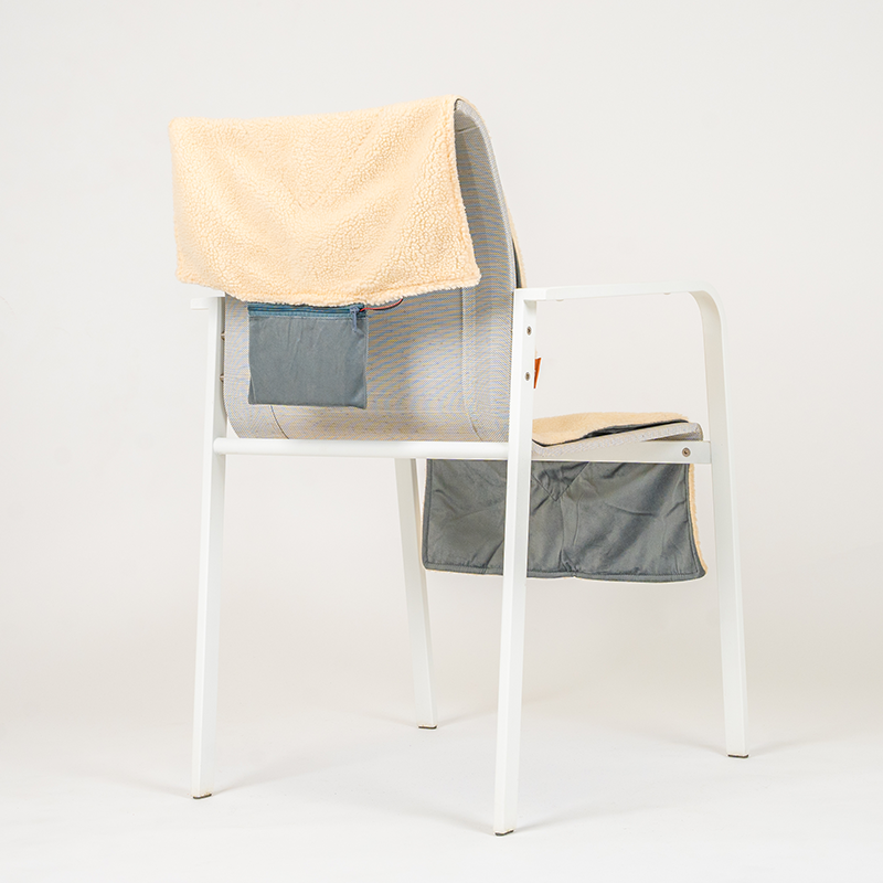 Beheizbare Wärmedecke mit Akku - Beige