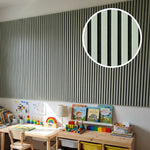 Akustikpaneel Premium Salbei – Filz Schwarz 244 × 60 cm