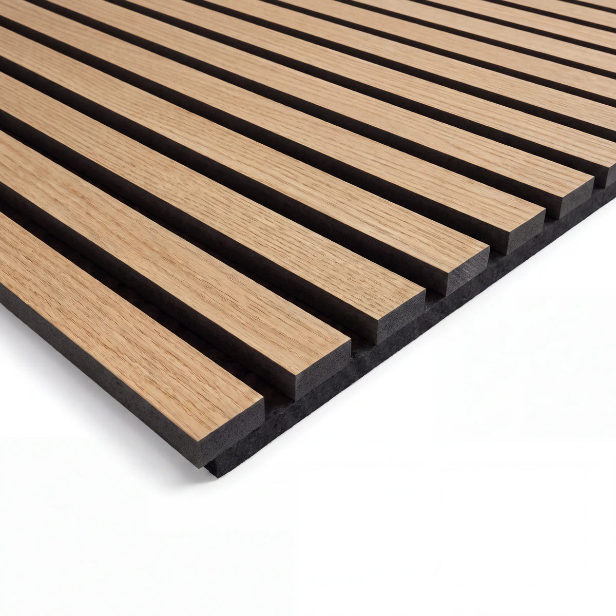 Akustikpaneel Premium Eiche – Filz Schwarz 244 × 60 cm