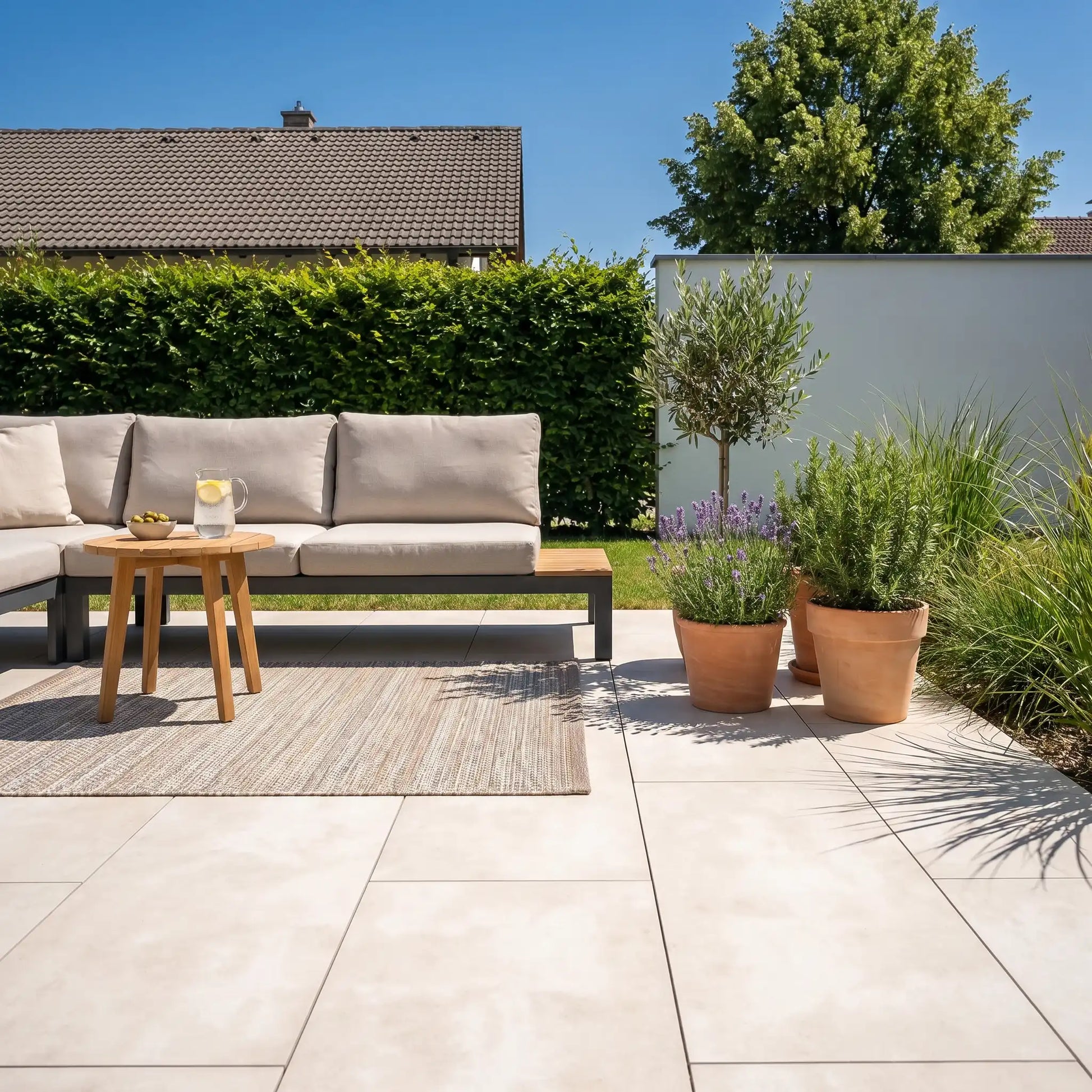 Komplettpaket Terrassenplatte Grande Light 120x60x2cm