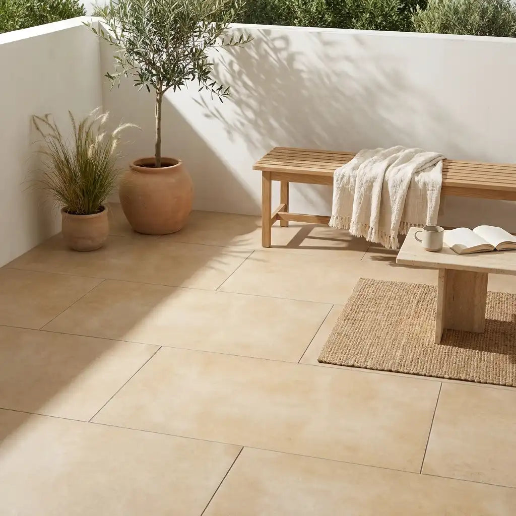 Terrassenplatte Grande Cream 120x60x2cm