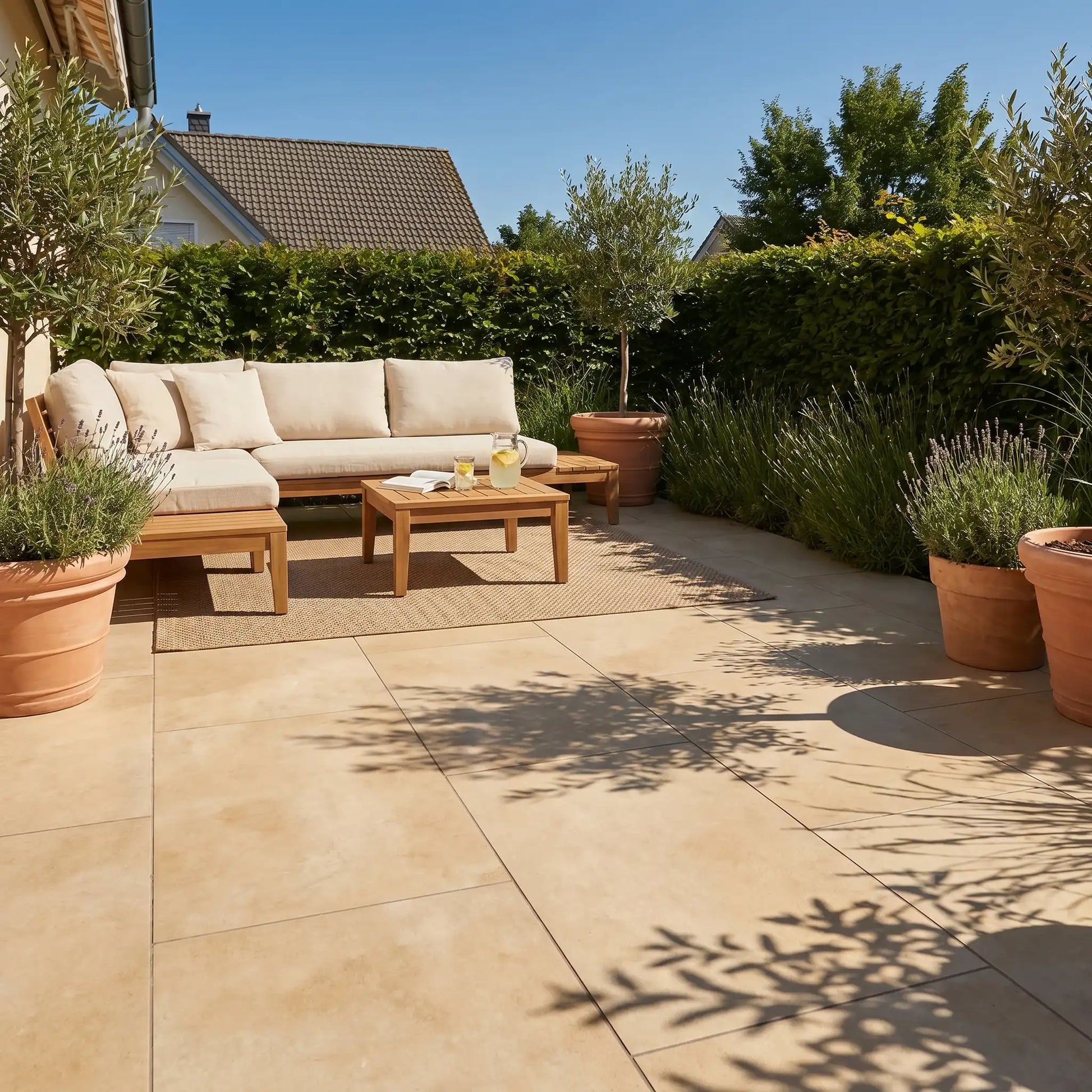 Terrassenplatte Grande Cream 120x60x2cm