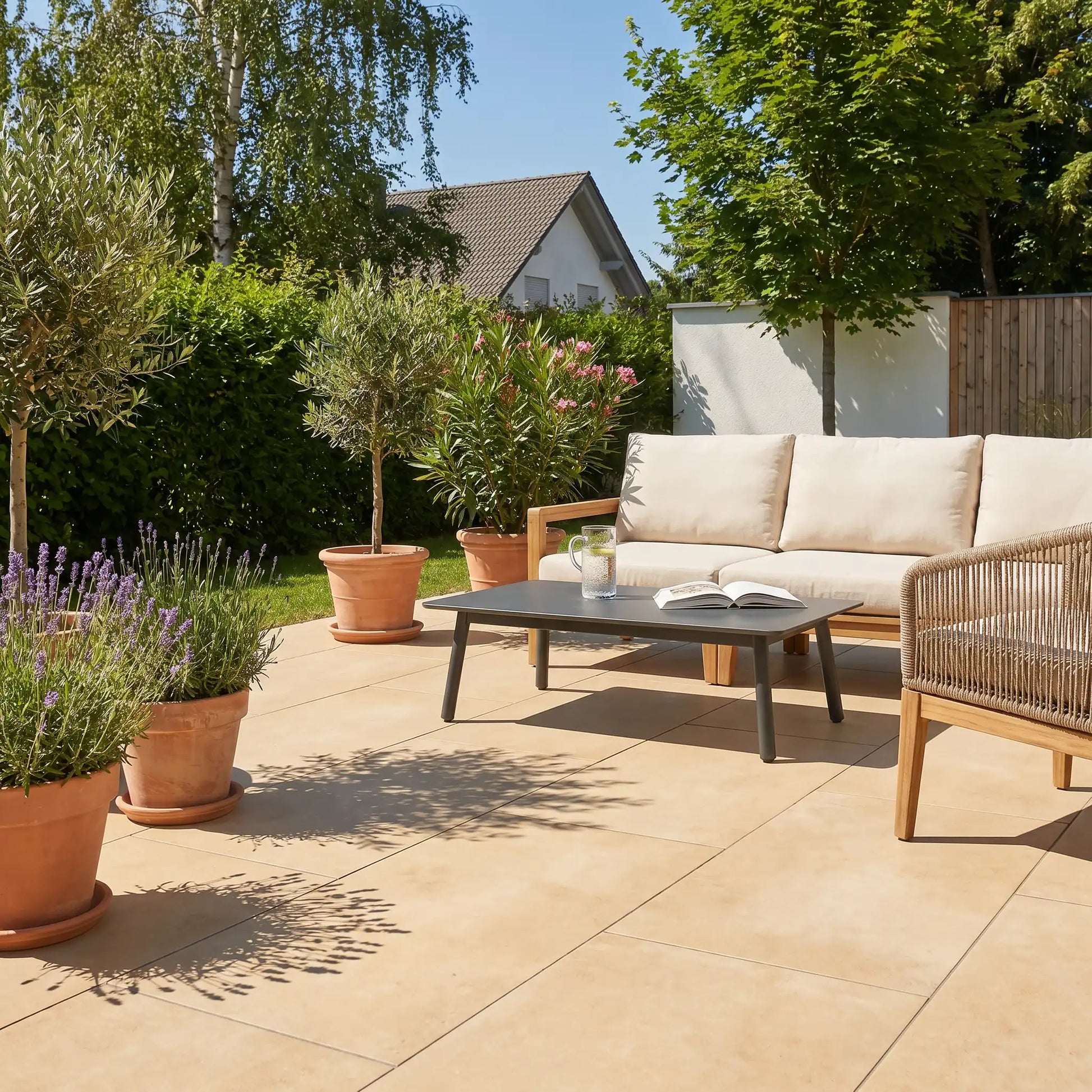 Terrassenplatte Grande Cream 120x60x2cm