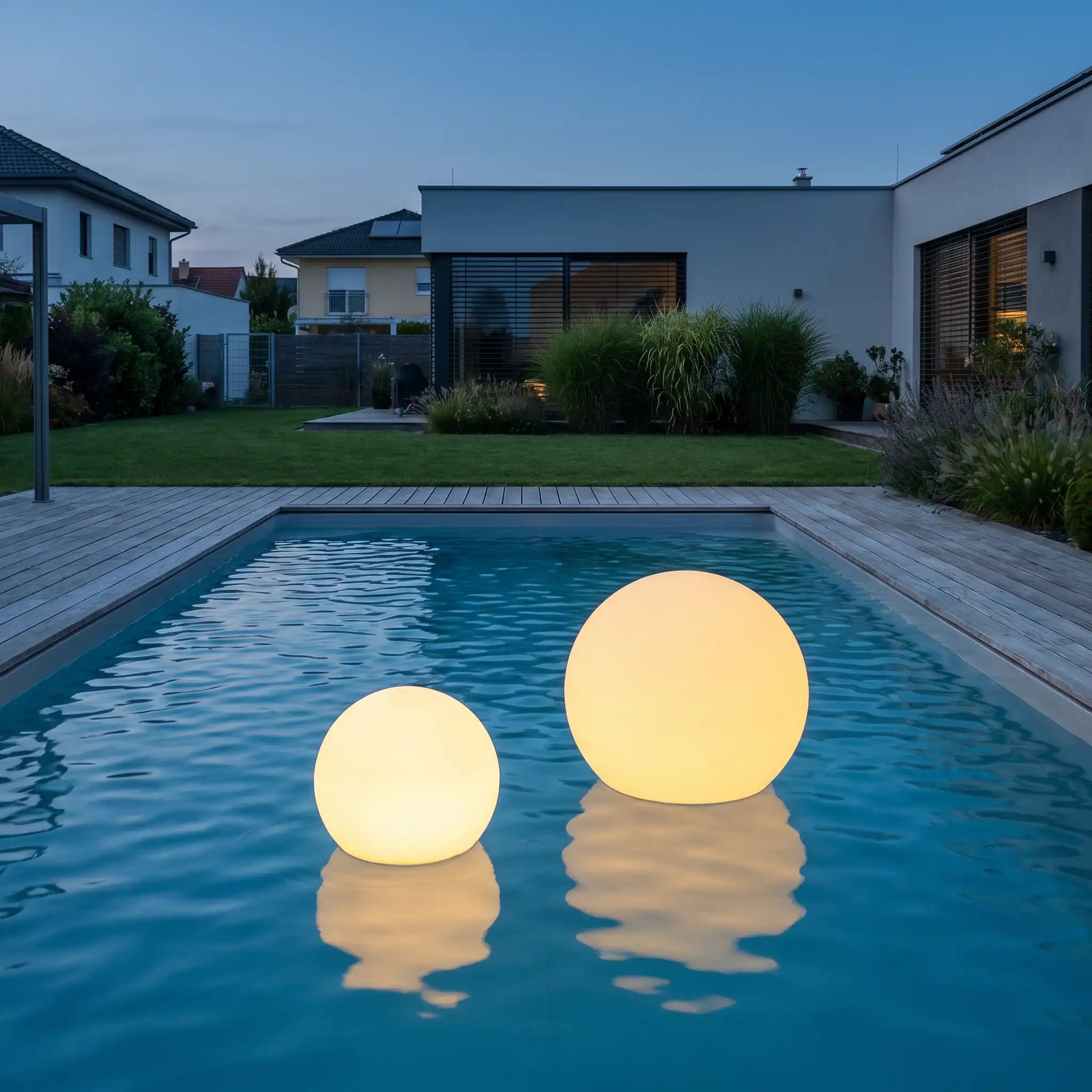 Schwimmende Solar-LED-Gartenleuchte Orb