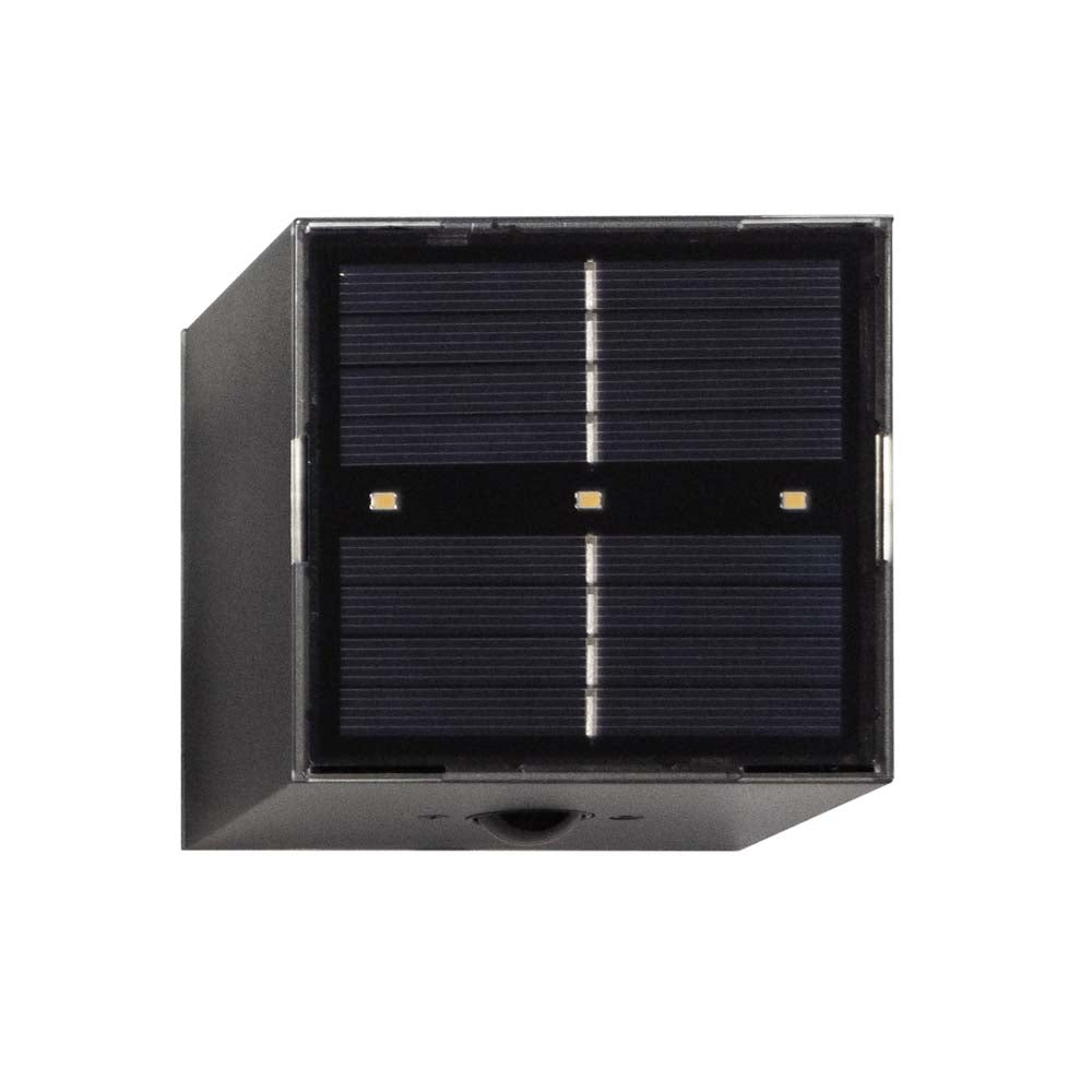 LED Solar Wand- und Zaunleuchte mit Bewegungsmelder und Fernbedienung Edge 4er Set