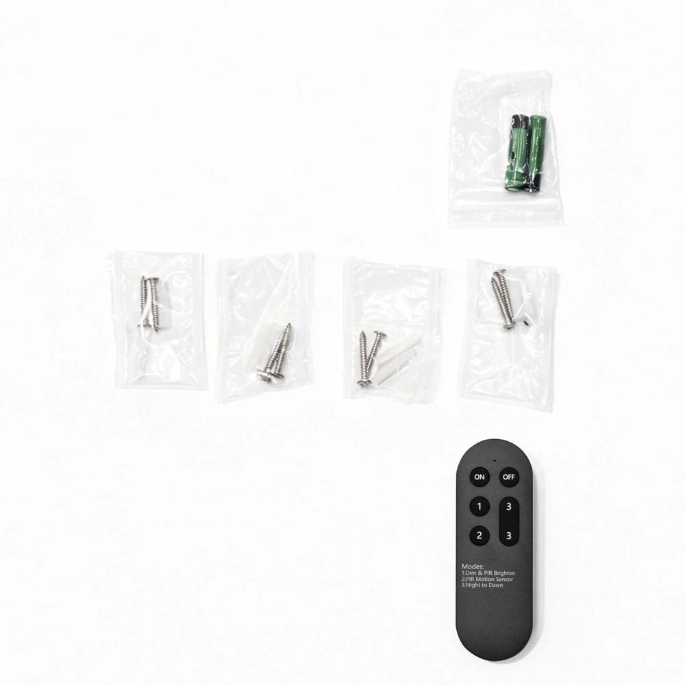 LED Solar Wand- und Zaunleuchte mit Bewegungsmelder und Fernbedienung Edge 4er Set