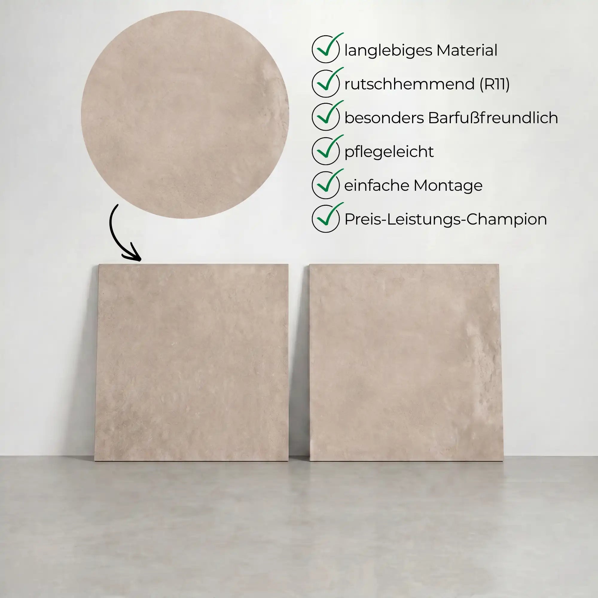 Terrassenplatte Light 60x60x2cm