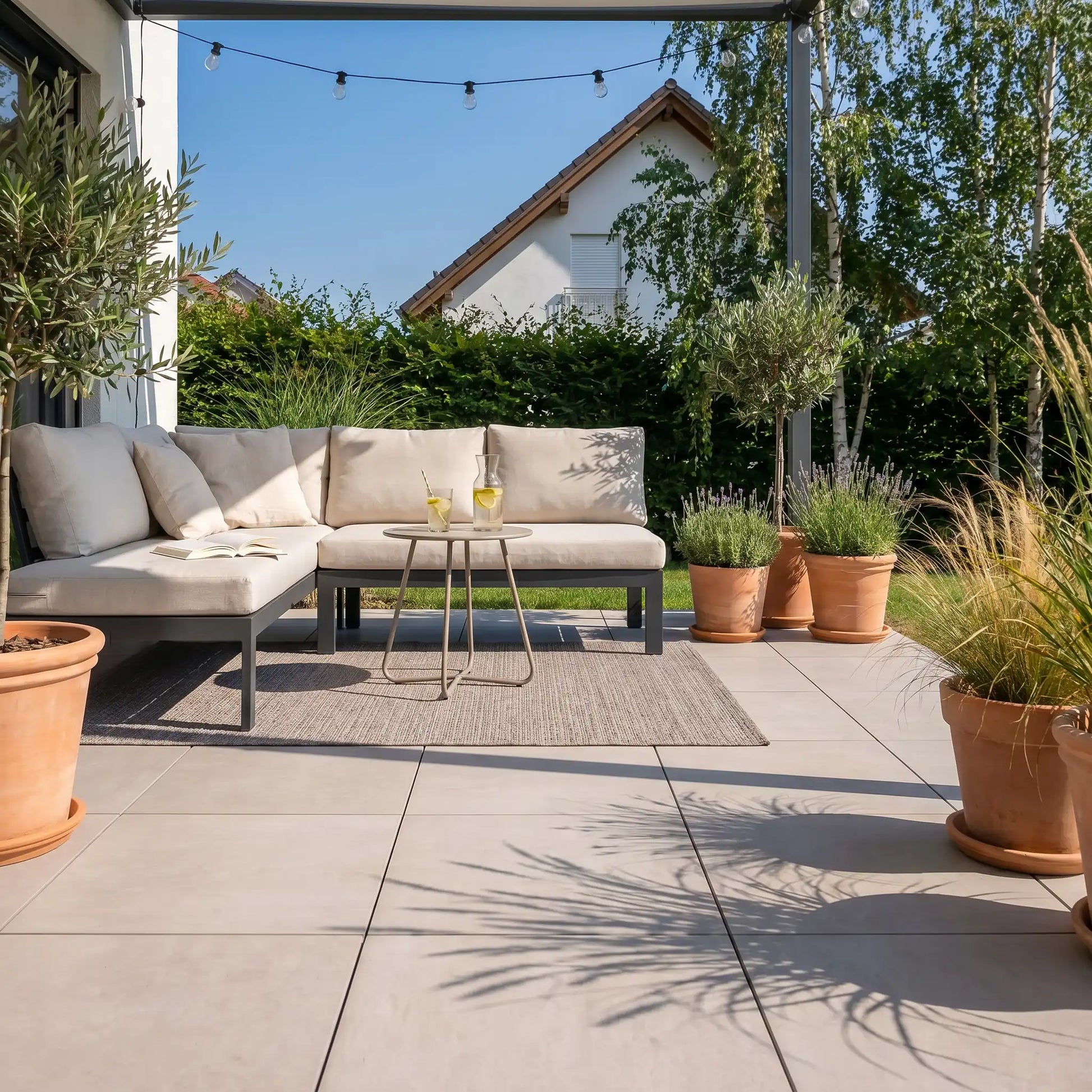 Komplettpaket Terrassenplatte Light 60x60x2cm