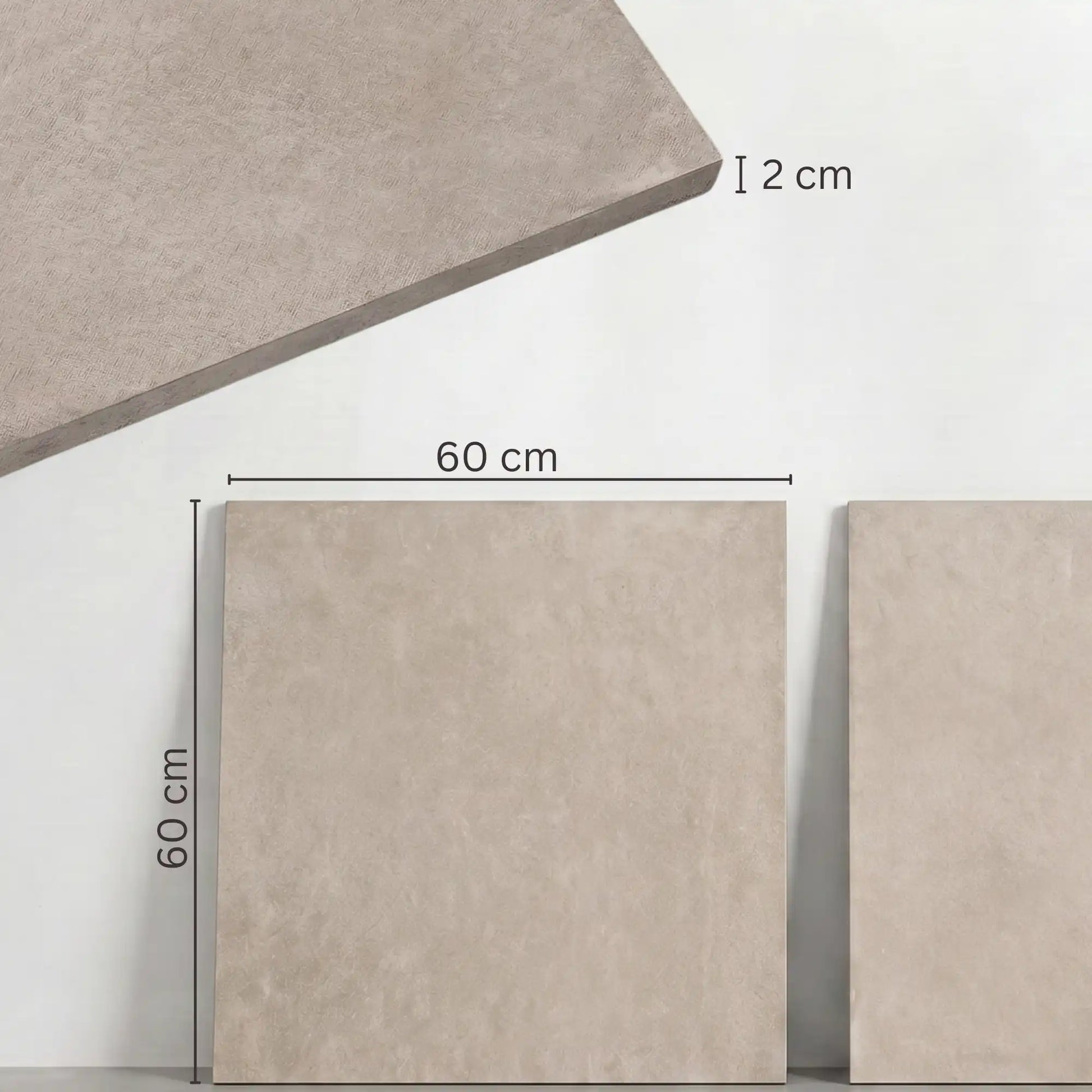 Terrassenplatte Natural 60x60x2cm