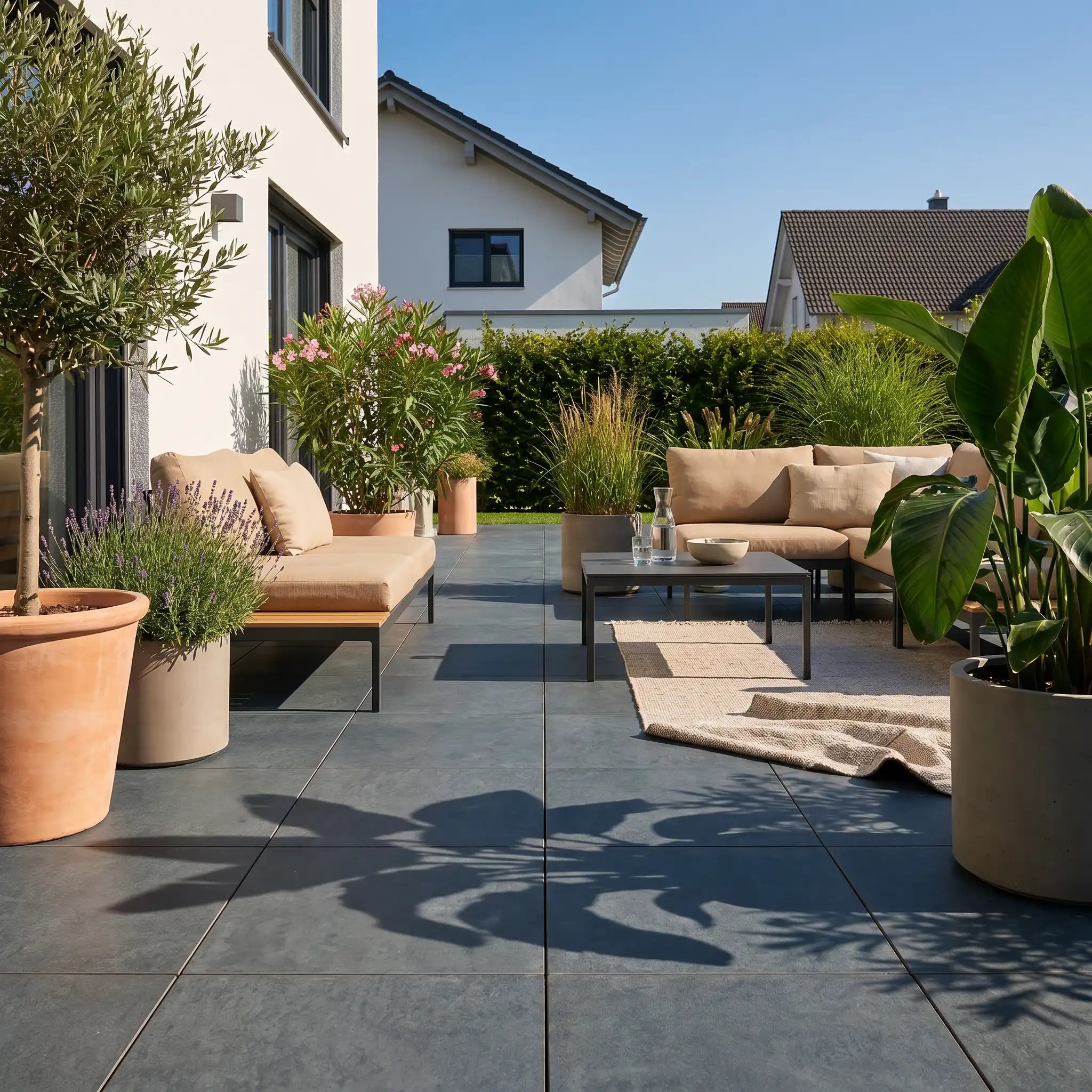 Terrassenplatte Nero 60x60x2cm