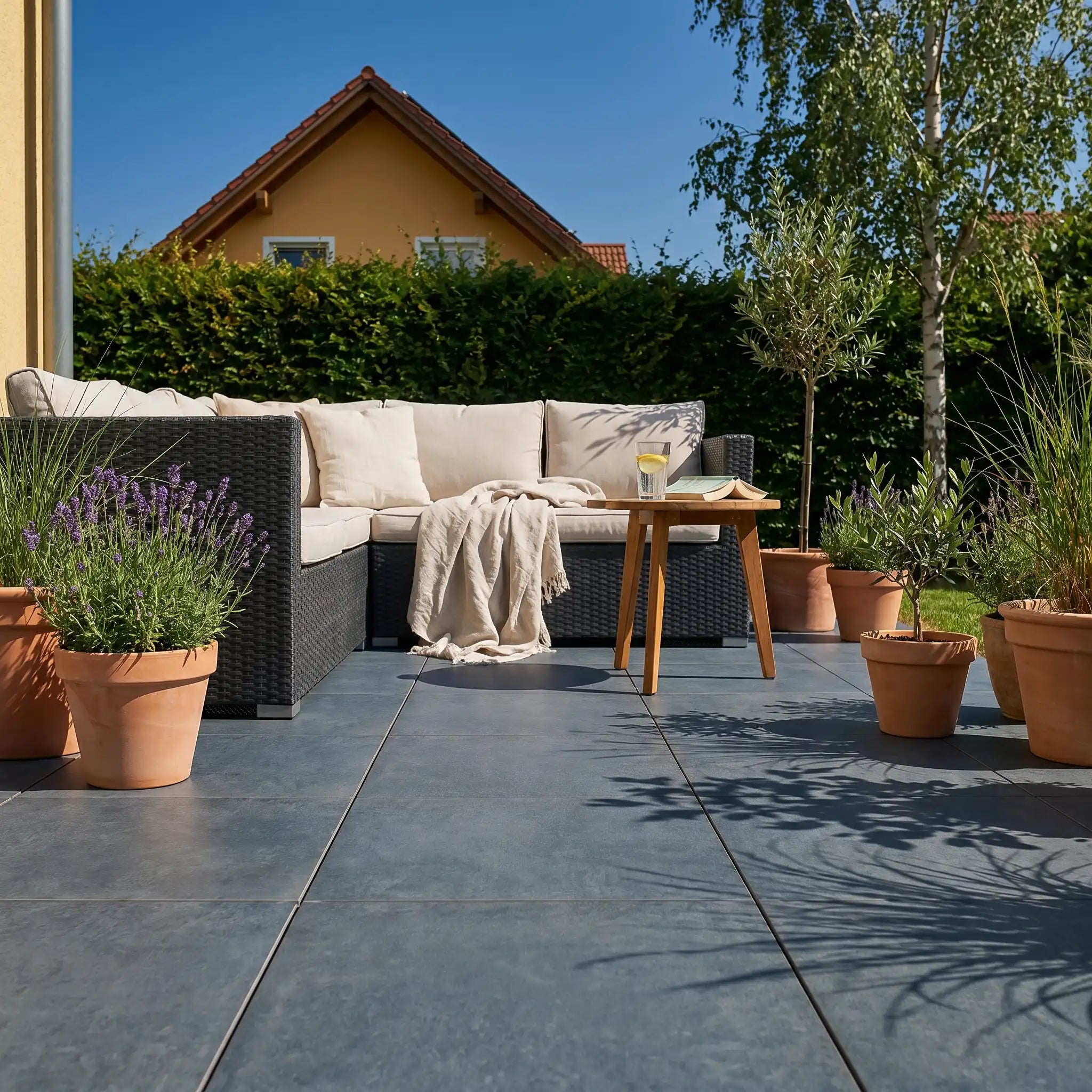 Terrassenplatte Nero 60x60x2cm