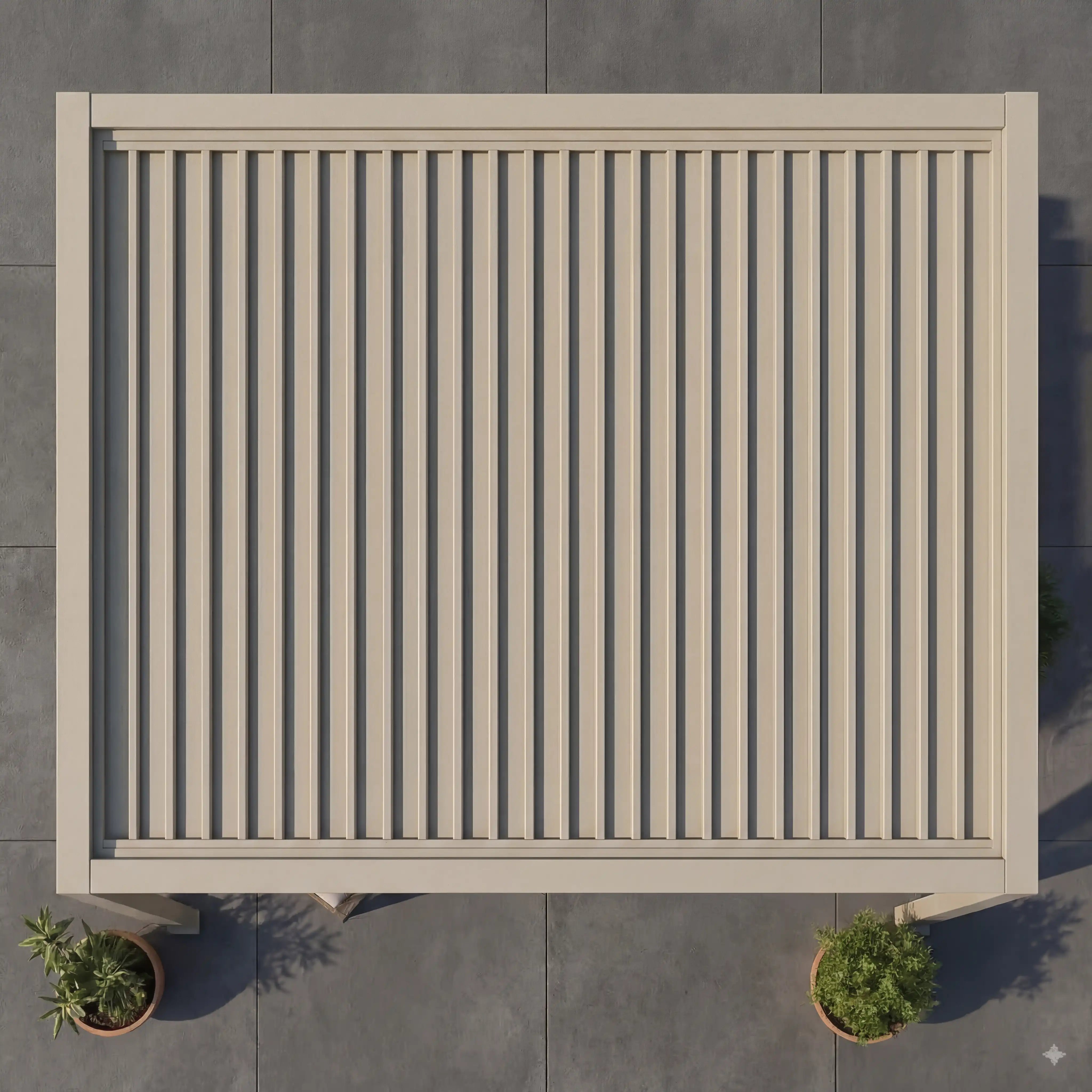 Pergola Seidengrau Ansicht 2