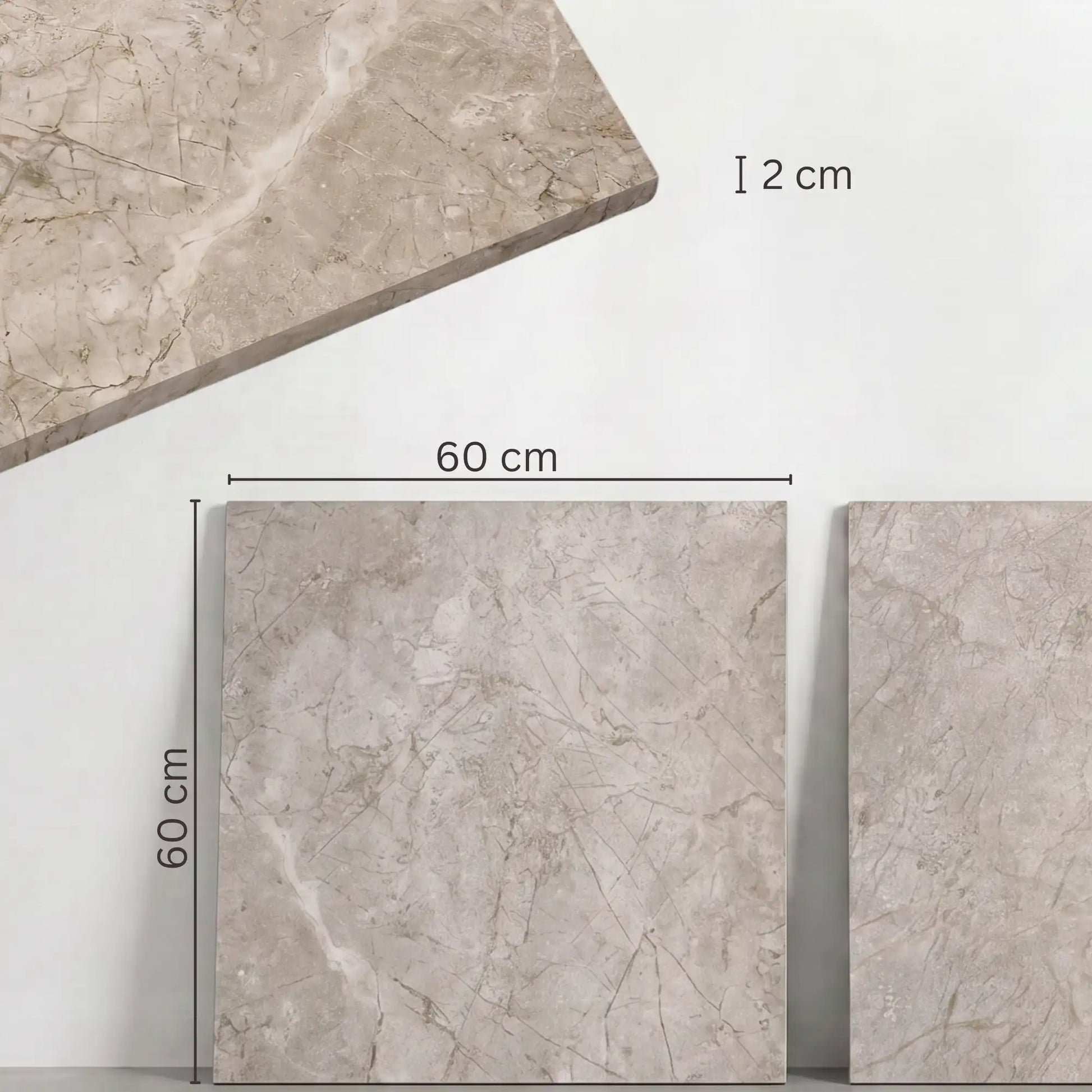 Terrassenplatte Quarz 60x60x2cm