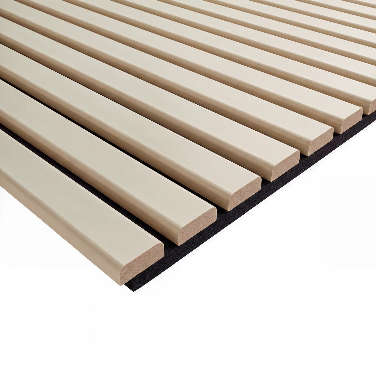 Akustikpaneel Premium Sand – Filz Schwarz 244 × 60 cm