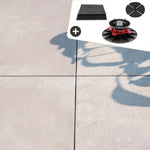 Komplettpaket Terrassenplatte White 60x60x2cm