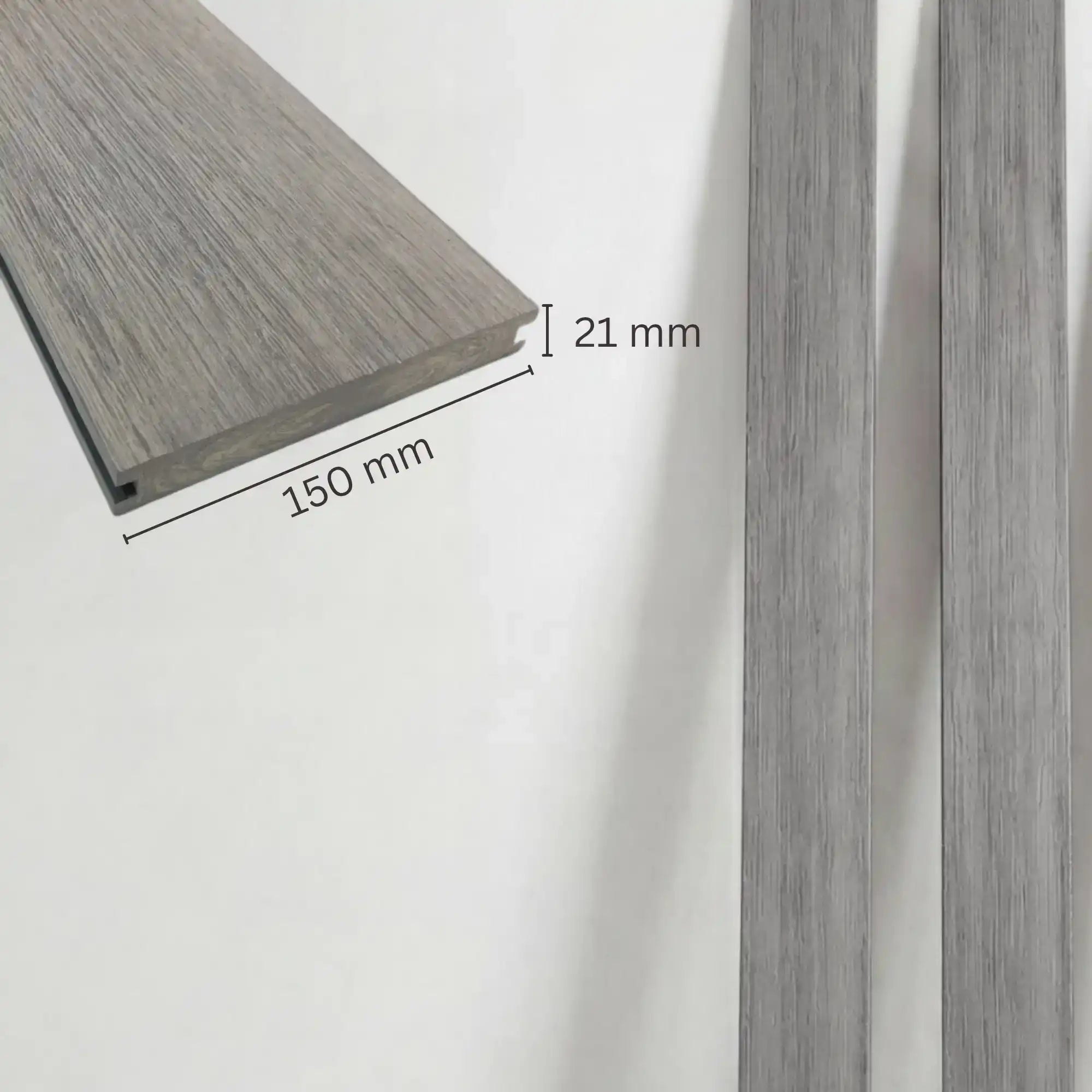 WPC Terrassendiele Massiv Antik Basalt