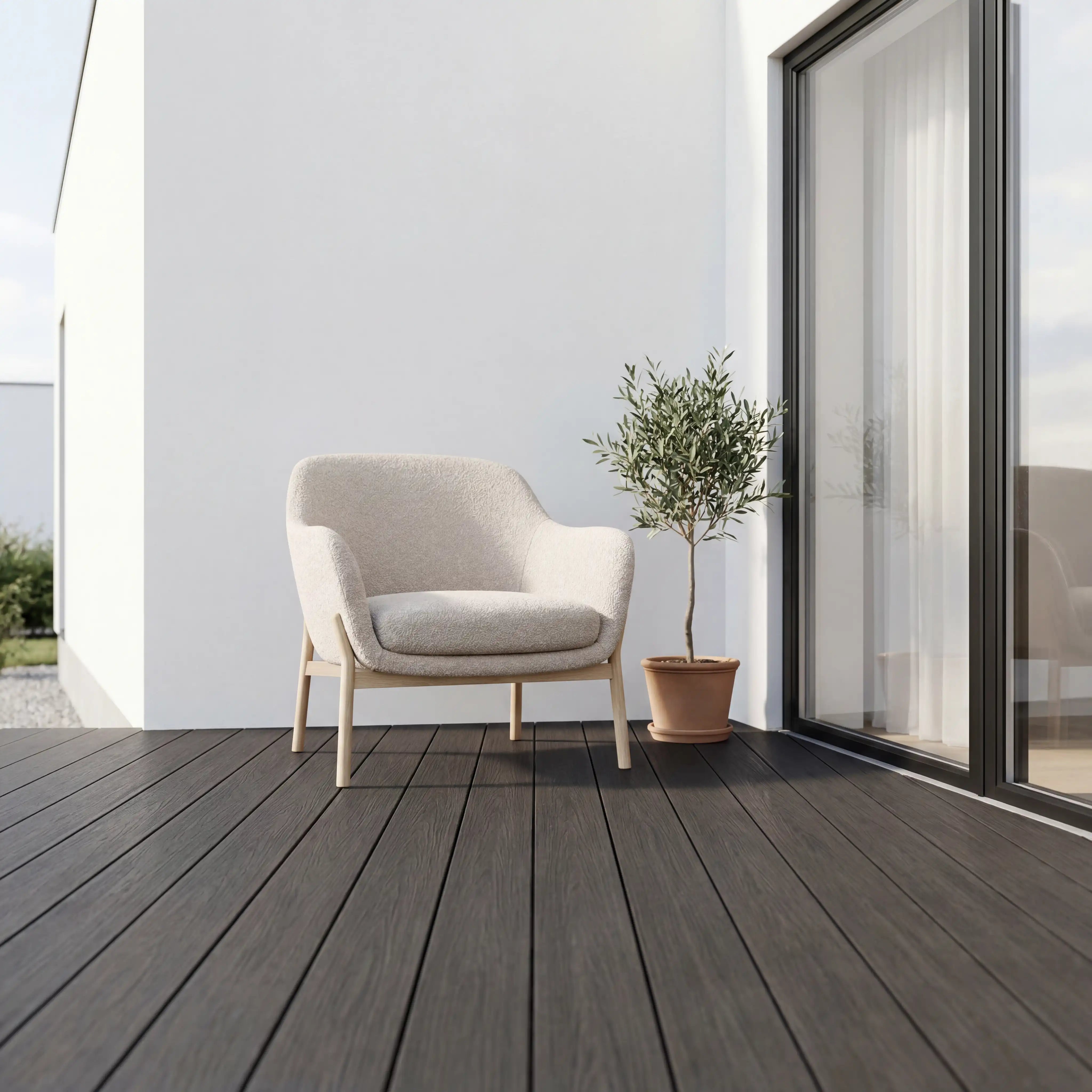 WPC-Komplettset Nero Antik Massivdiele