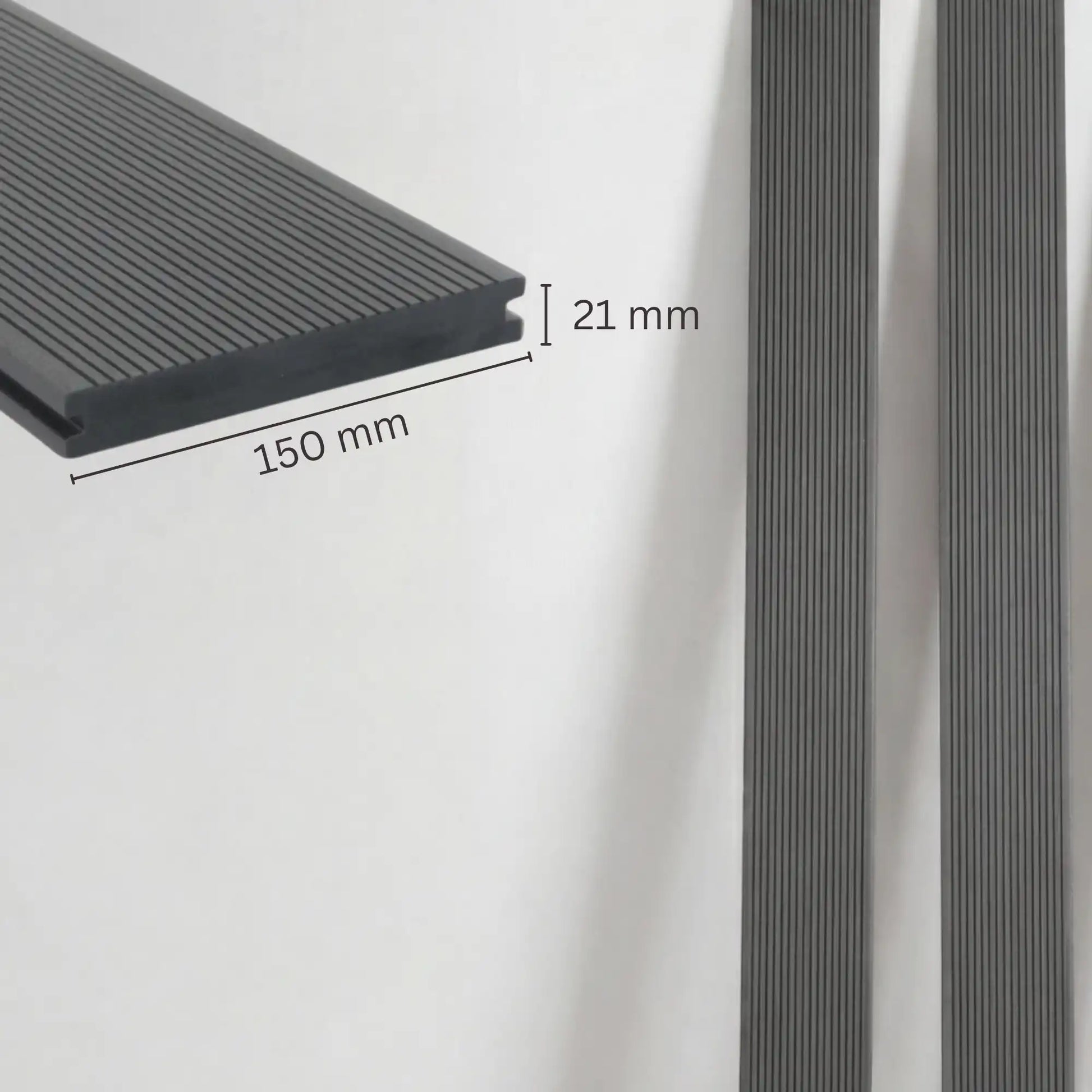 WPC-Komplettset Granit ECO Massivdiele