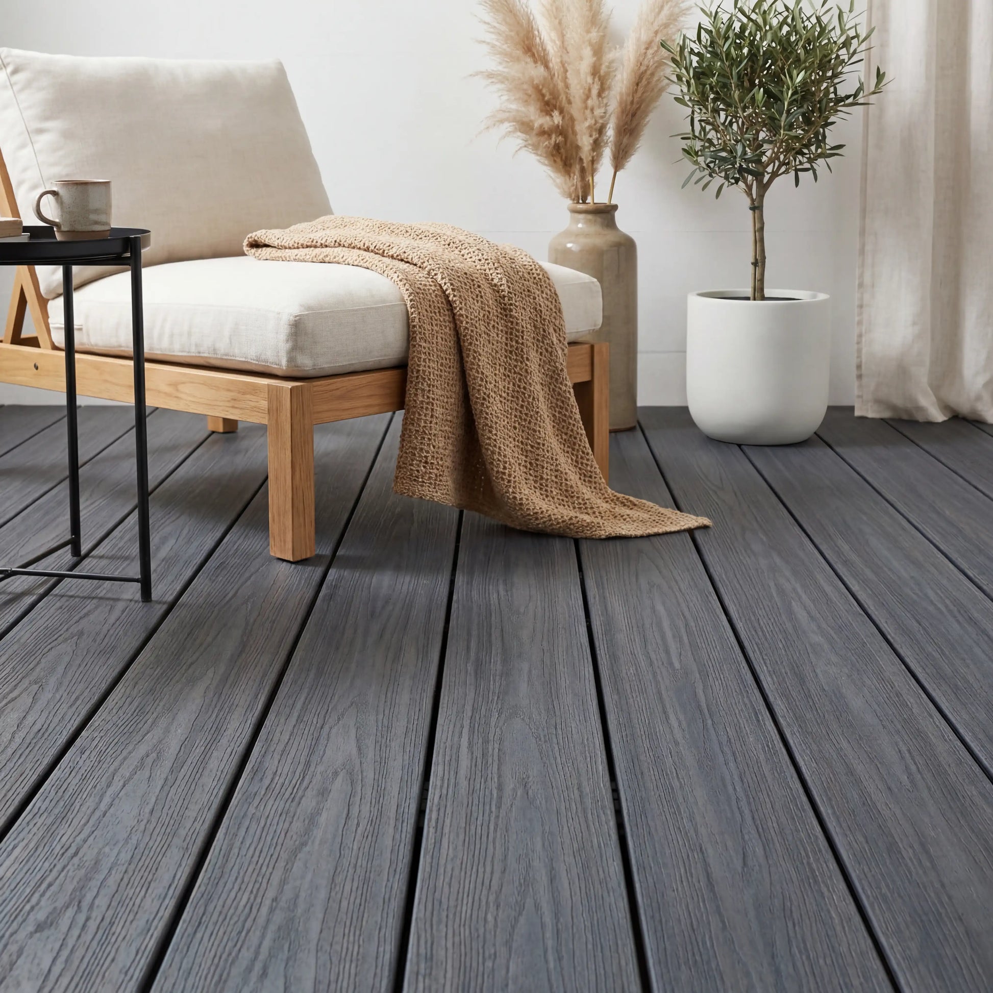 WPC-Komplettset Platin Terra Massivdiele
