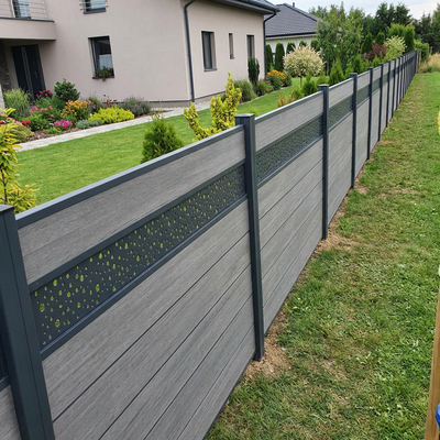 WPC Sichtschutzzaun ENZO Basalt - Style Anthrazit
