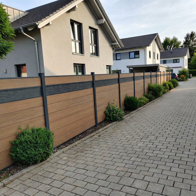 WPC Sichtschutzzaun ENZO Muskat - Style Anthrazit