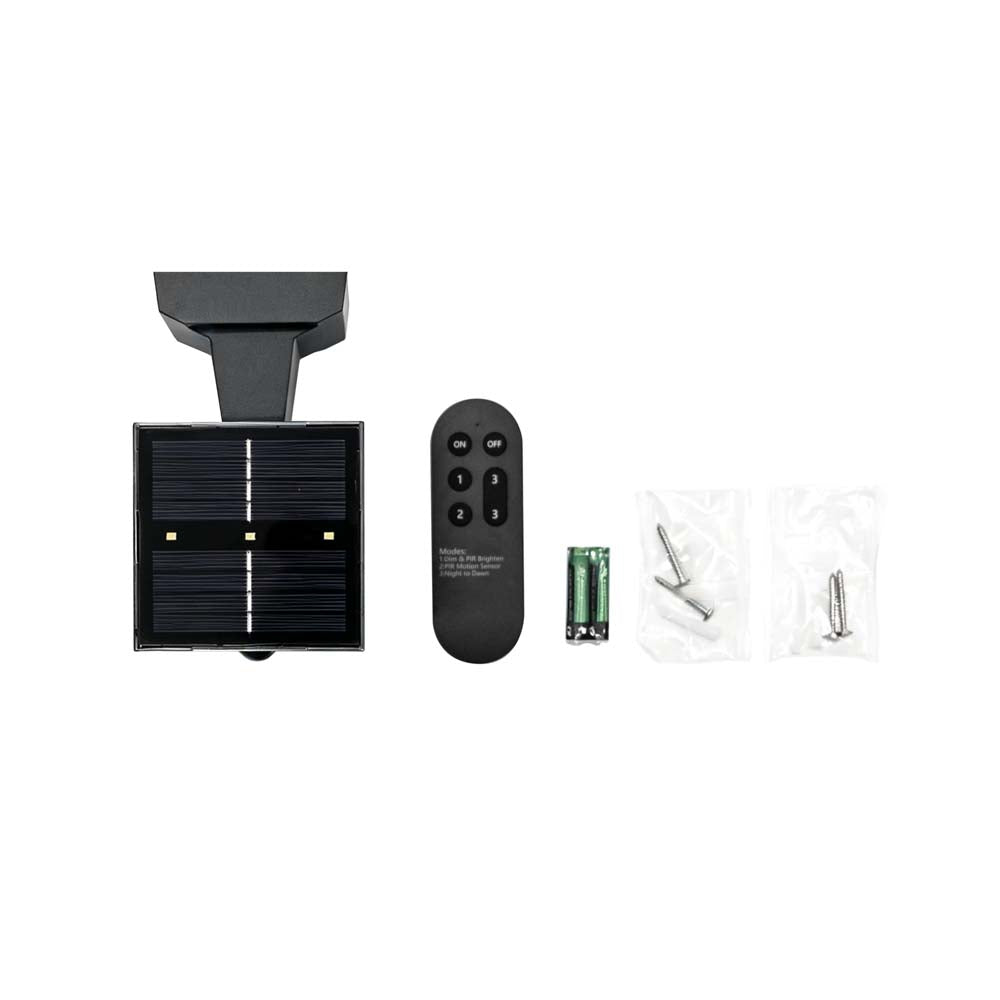 Solar Außenwandleuchten mit Bewegungsmelder und Fernbedienung Edge 2er Set