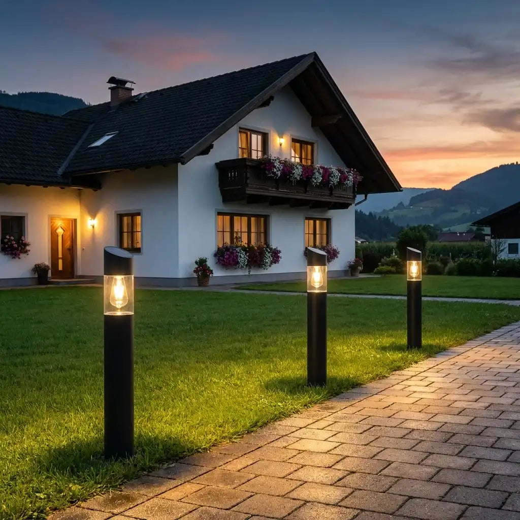LED Solar Wegleuchte Column