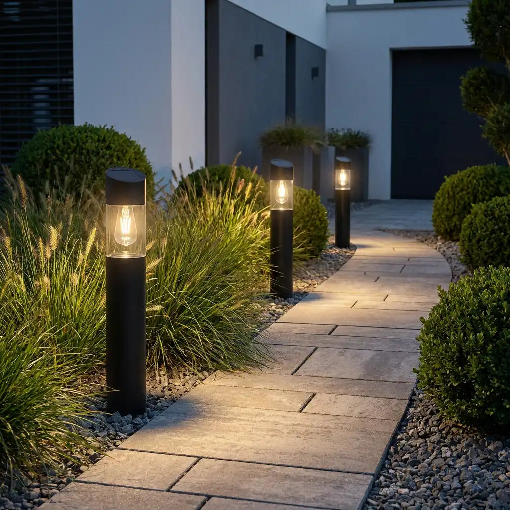 LED Solar Wegleuchte Column