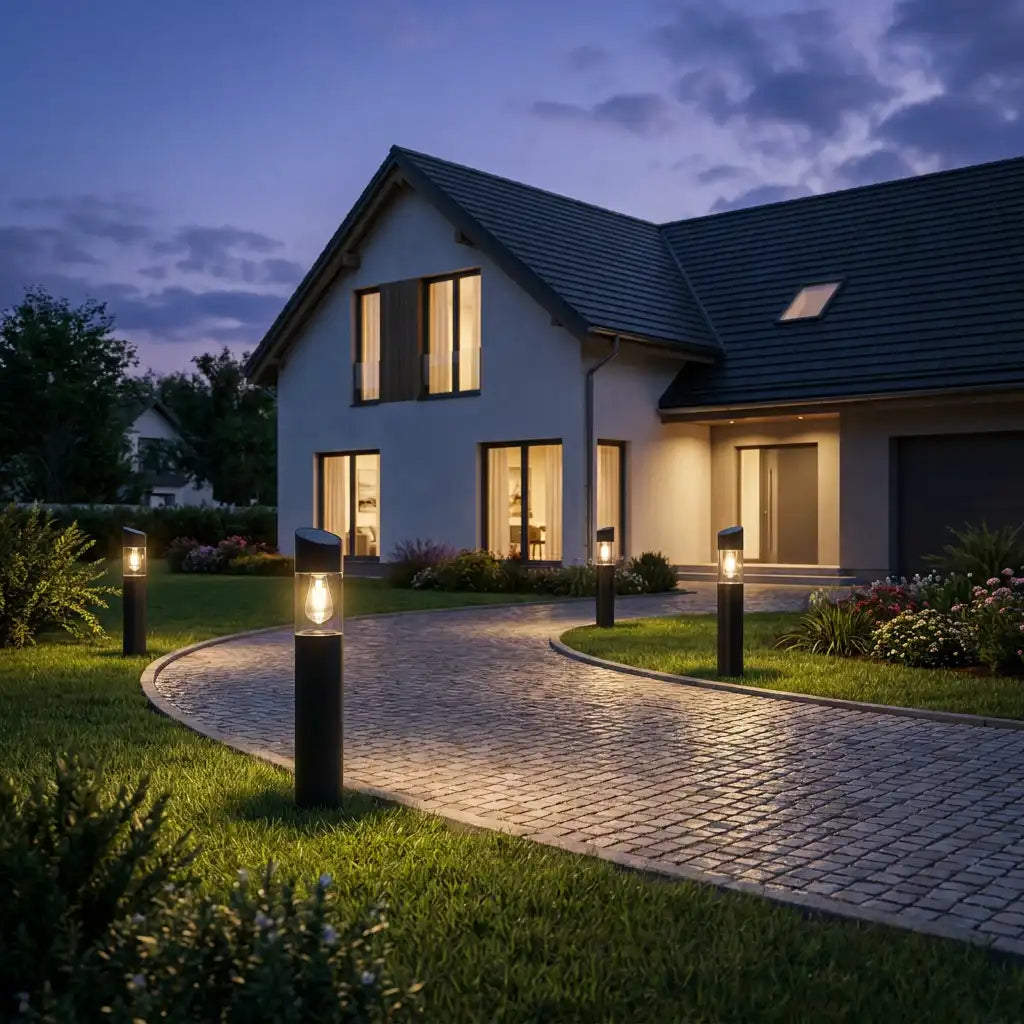 LED Solar Wegleuchte Column
