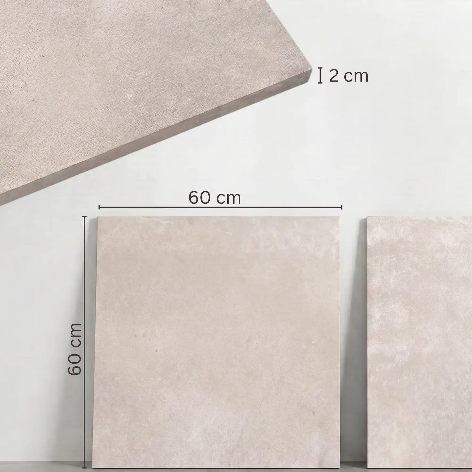 Terrassenplatte White 60x60x2cm