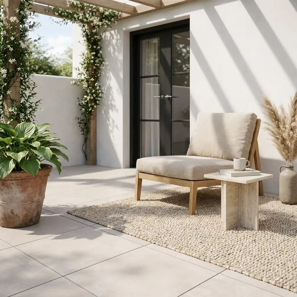 Terrassenplatte White 60x60x2cm