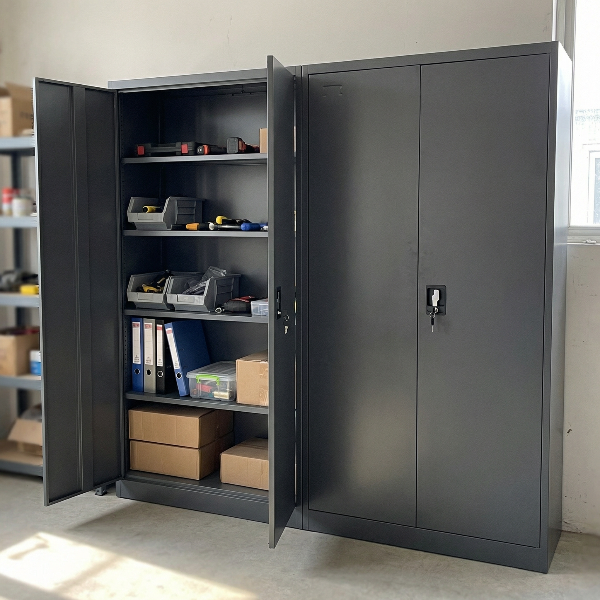 3er Set Stahlschrank XL Anthrazit 1950 x 900 x 450 cm