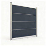 Aluminium Sichtschutzzaun Paneel Anthrazit 1800 × 446mm