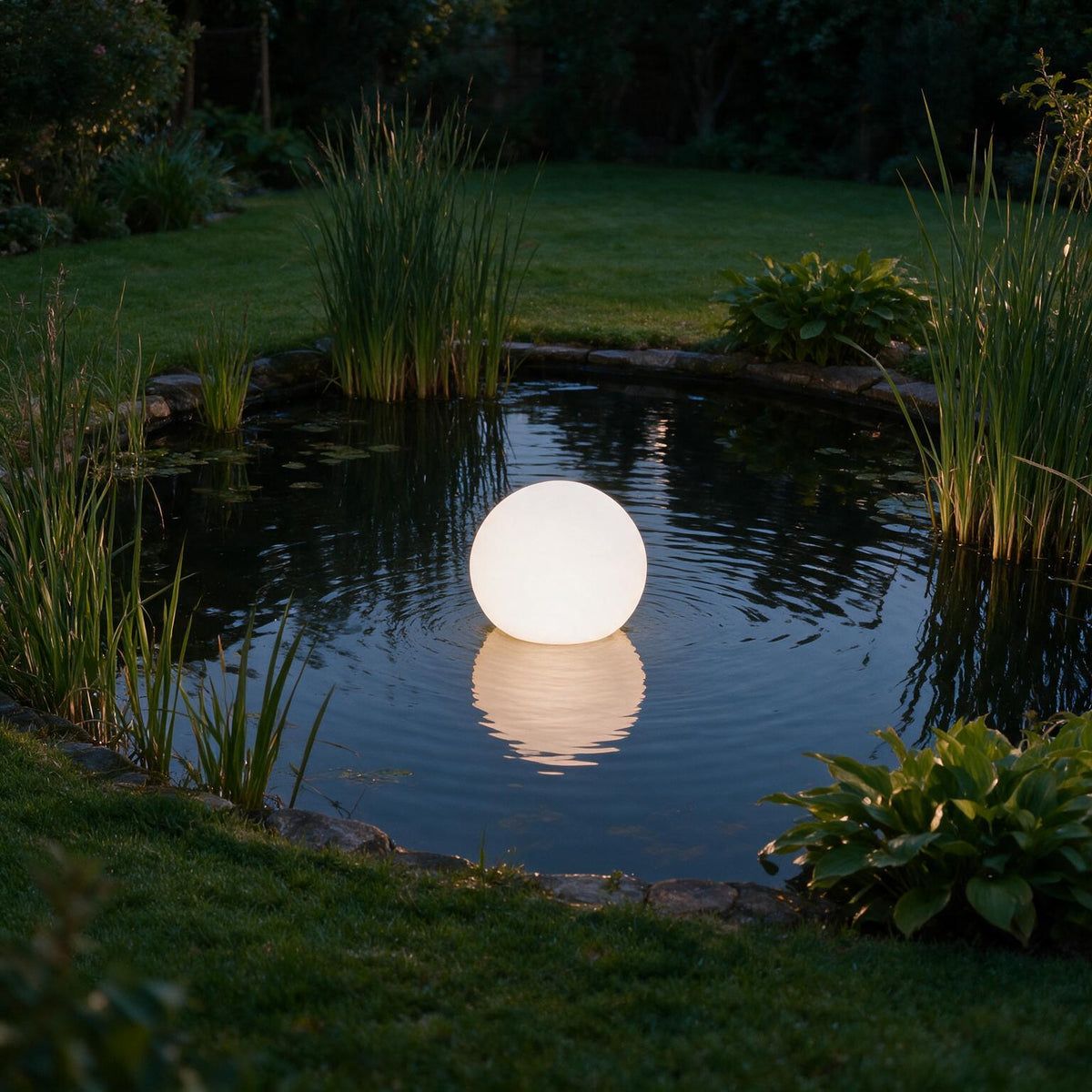 Schwimmende Solar-LED-Gartenleuchte Orb