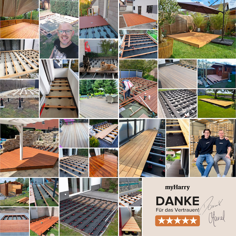 Balkenlager höhenverstellbar 150-260mm für Terrassendielen YEED
