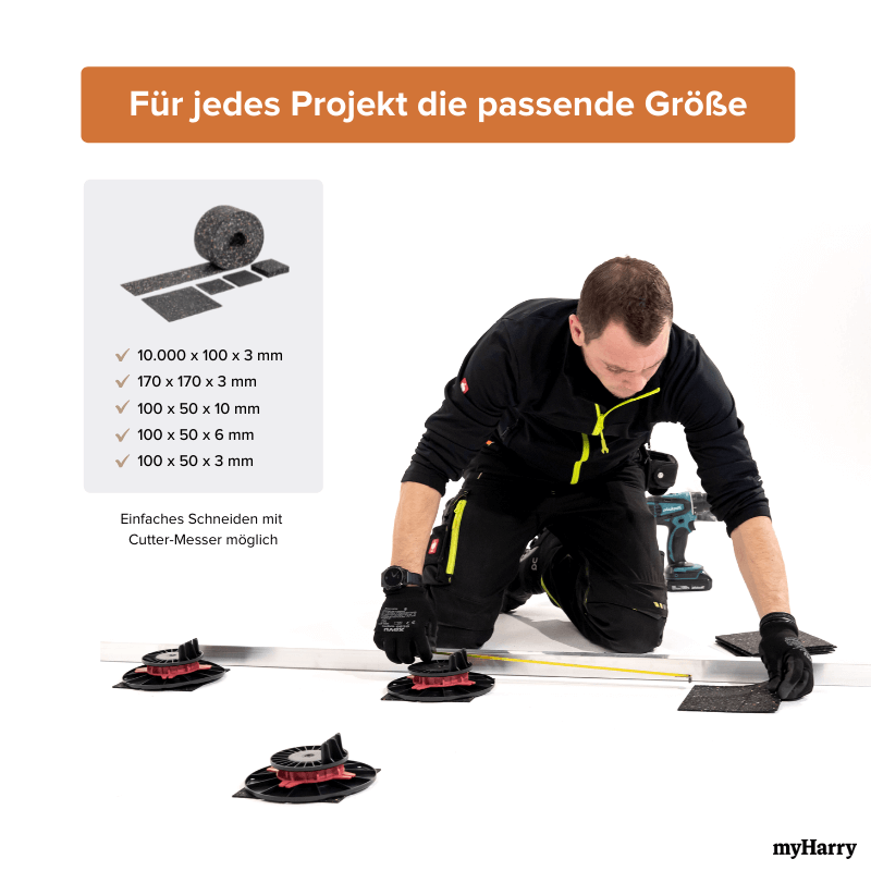 Granulatplatten | Granulatpads 170x170x3mm