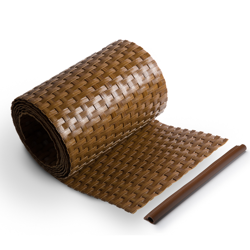 Rattan Sichtschutzstreifen Coffee RD13 255cm