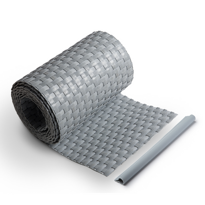 Rattan Sichtschutzstreifen Grau RD17 255cm