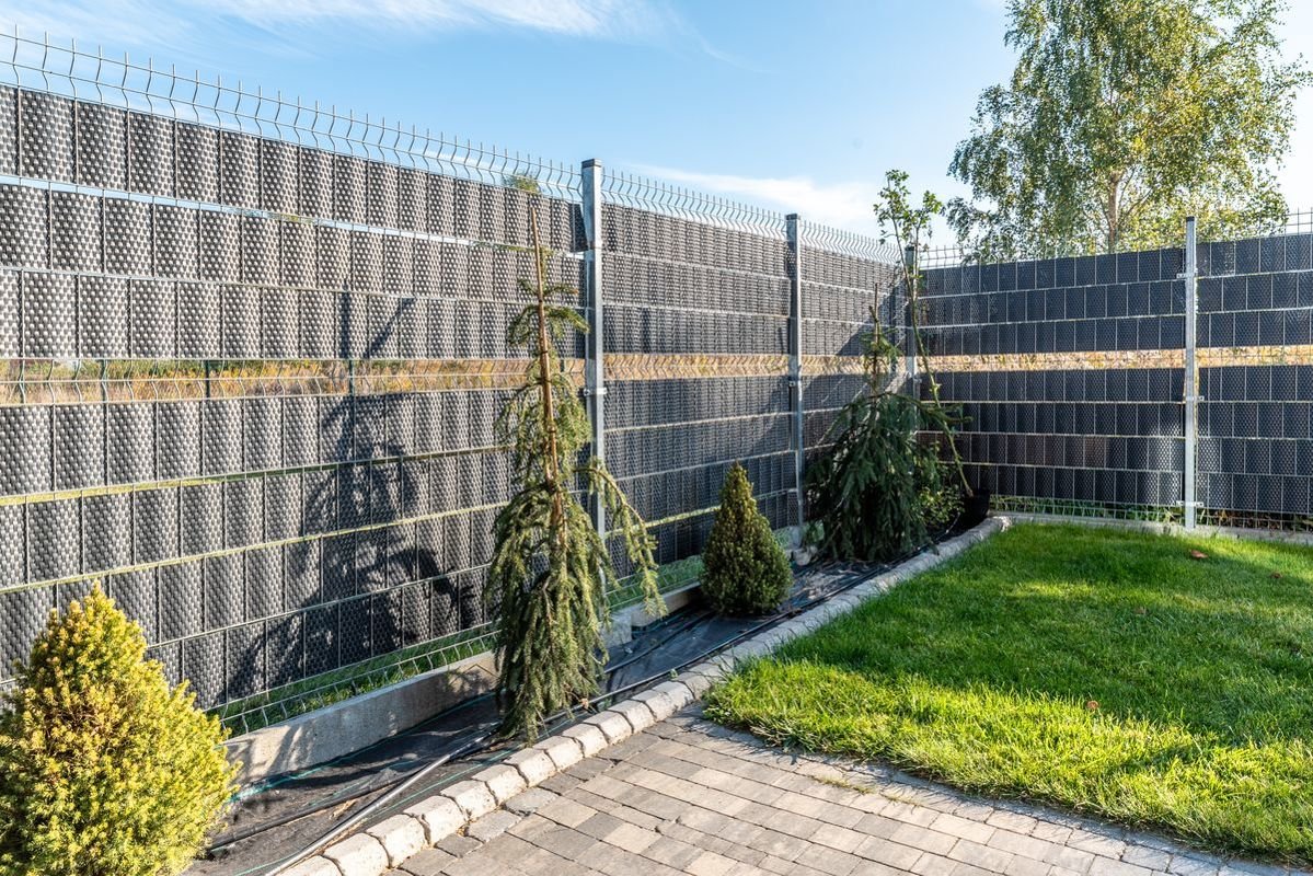 Rattan Sichtschutzstreifen Anthrazit RD03 255cm